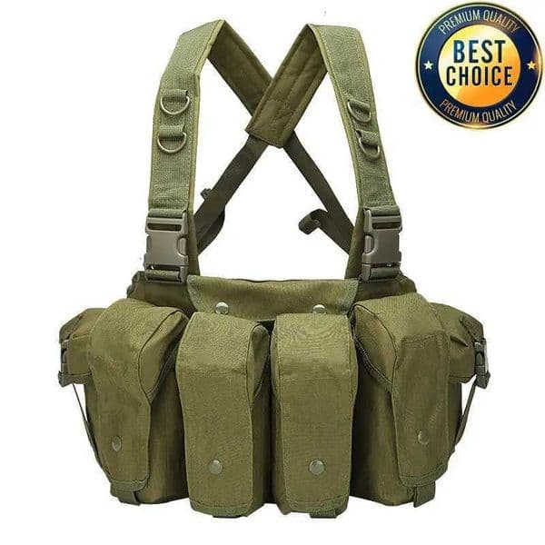 Tactical Vest MOLLE CS Training Equipment Hunting Chest Vest Security Quick Release AK Belly Pocket Vest Hunting Equipment XJ251114