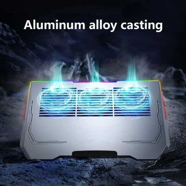 Aluminum LED Gaming Laptop Cooling Pad Laptop Cooling Stand External Cooling FanM251115