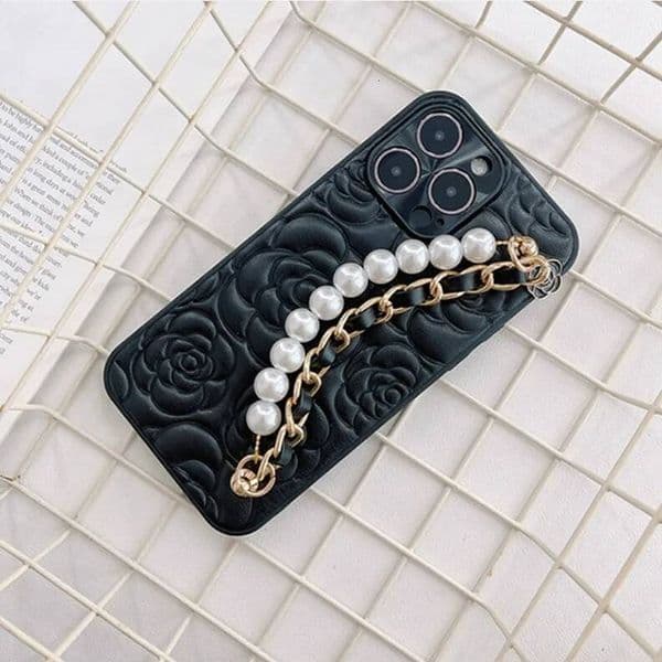 Luxury Phone Case 17 14 13 12 11 15 Pro Max High Quality With Chain Lens Protection Cover For iPhone 16 Promax