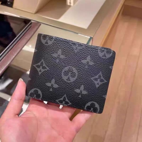 High quality Designers Luxury Genuine Leather Wallets cardholder France Paris plaid style luxurys mens designers women wallet Purse wit M60223