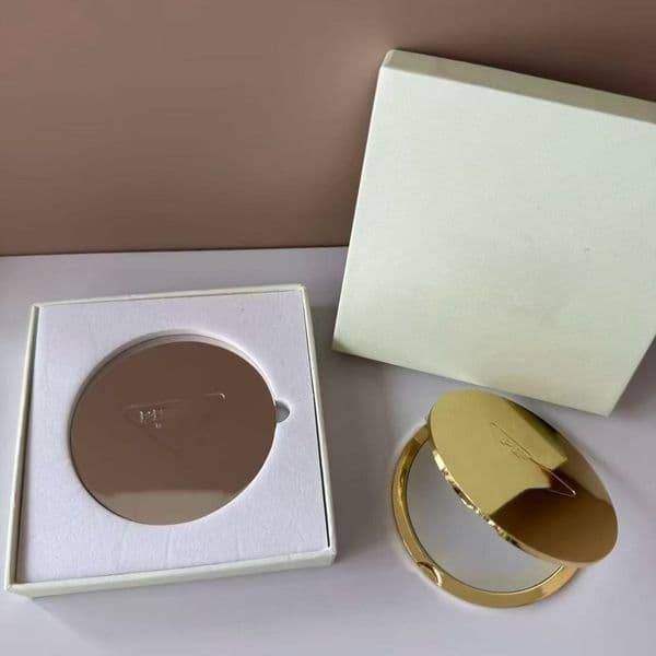 Folding Mirrors New Gold Home Beauty Silver Metal Mirror Flip top Portable Advanced Makeup Mirror