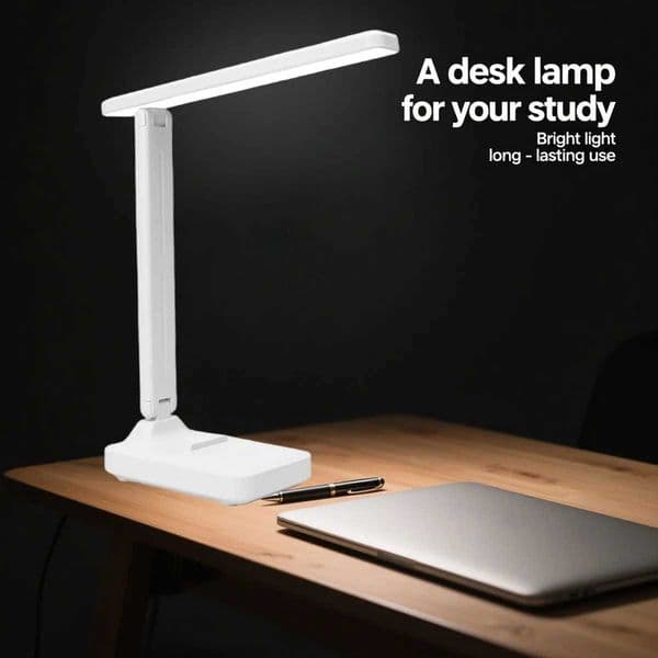 Single-Head LED Folding Desk LampEye Protection Reading Night LightTouch Dimmable800mAh Chargeable batteryW251115