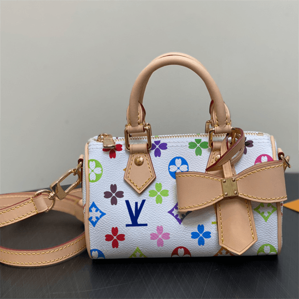 designer bags leather takashi murakami handbag Colorful Flower Travel Bag lady beach Women Nano Pillow Bags Totes Handbag Croissant Wallets Bag Purse Messenger Bag