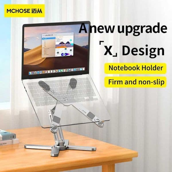 N86 Foldable Telescopic Aluminum Alloy Tablet Bracket Portable Laptop Desktop Stand 360 Rotation Lifting Notebook Table HolderM251115