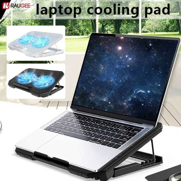 Gaming Laptop Cooler For Macbook Air Pro 12-16 Inch Notebook Laptop Cooling Pad Wind 2 Fans Heat Sink Laptop Stand RadiatorM251115