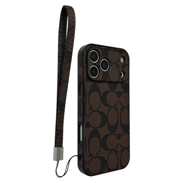 Designer phone Luxury iPhone 17-11 Pro Max Wallet Case - Genuine Leather Card Holder with Strap & Detachable Lanyard Fashion Mobile Cover Cases iphone case 2025