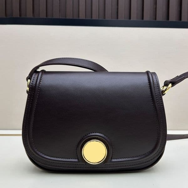 New Top Quality Horse Medal Saddle Bag Luxury Designer Soft Genuine Leather Shoulder Bag Golden Hardware Crossbody Bag Magnetic Closure Handbag Purse