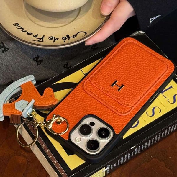 Phone Cases Compatible with 17 Pro Dual Card Slot Phone Luxury 14 Women's Full Coverage Protective Case 12/Simple Anti-drop