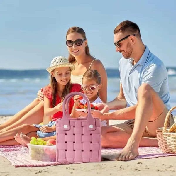 Large capacity rubber beach bag waterproof neutral travel handbag swimming pool boat camping durable folding outdoor activity essentials Z250416
