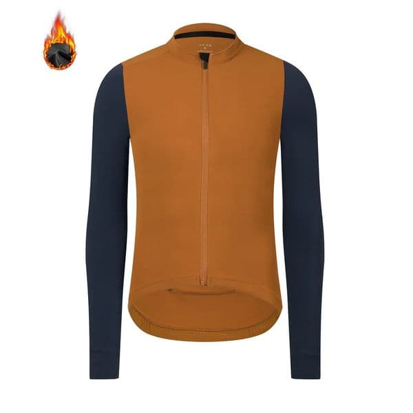 Rsantce 2024 Winter Thermal Fleece Cycling Jersey Top MTB Bike Outdoor Mens Bicycle Clothing Long Sleeve Shirt Uniform 251113