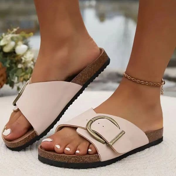 2026 Slide Designer Woman Designer 2026 New Fashion Flip-Flops Beach Open sandal Toe Flat Khaki Beige Black Plus-Size Women Sandals Slipper