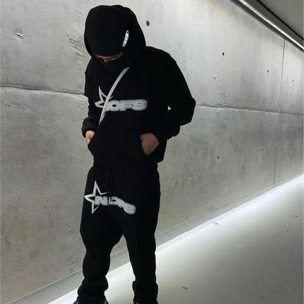 Y2K Hoodies Men Harajuku Hip Hop Letter Graphic Print Loose Sweatshirts Punk Rock Gothic Clothes Tops Goth Pants Streetwear 251113