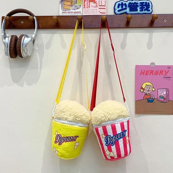 Totes Creative Popcorn Bag Cute Girl Crossbody Little For Teen Fashion Women's Children's Handbag Girls