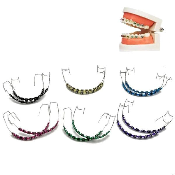 Temporary Tooth Decoration With Braces Box Comfortable Metal Bracket Gift for Family Temporary Tooth Decoration with Metal Wires 251113