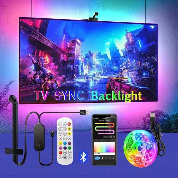 Bluetooth APP Control Color Picking TV SYNC Backlight USB RGB Light Strip Music SYNC LED Strip Light Game Atmosphere Lamp Tape 251114