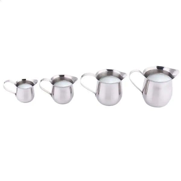 60/90/150/240ml Milk Creamer Frothing Pitcher With Scale Stainless Steel Coffee Cup Jug Latte Espresso Steaming Cappuccino Cup 250414