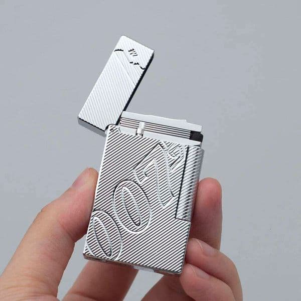 Lighter Rope Wheel Twill 007 Metal Engraving Grid Accessories Cigar Tobacco Smoking Tools Men's Gift St Lighter High-Quality