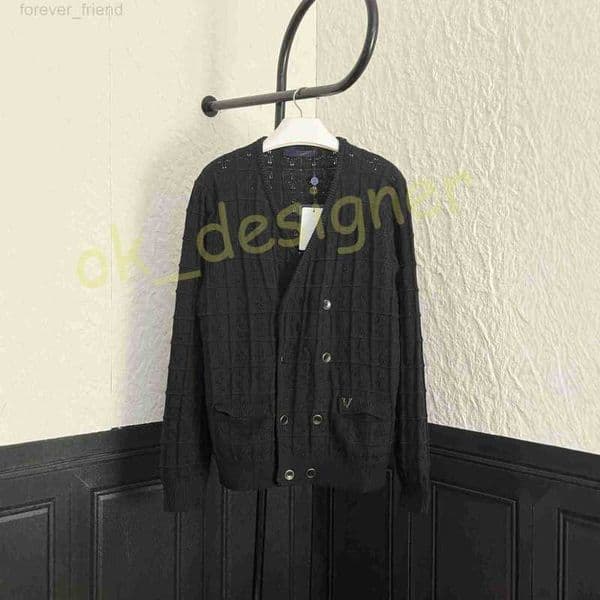 Men's Sweaters designer 2025SS Early Autumn New Series Letter Double-Breasted Long Sleeve Sweater Cardigan Jacket