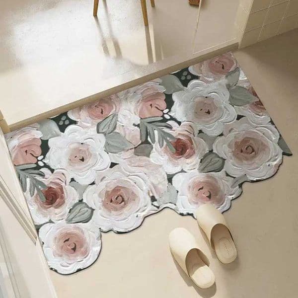Luxury Bathroom absorbent floor mat diatomaceous earth soft cushion kitchen bathroom toilet door quick drying non slip foot mat Y251117