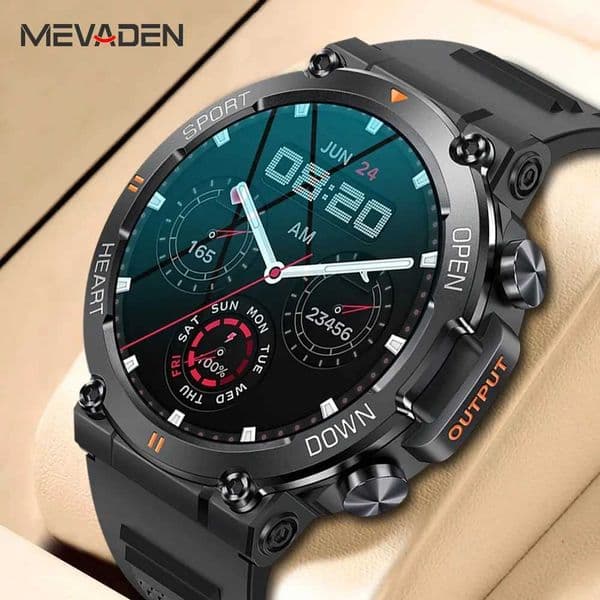 MEVADEN 139 inch HD Call Smart Watch Men Sports Fitness Tracker Heart Monitor 400mAh Smartwatch For Android IOS MD56M251117