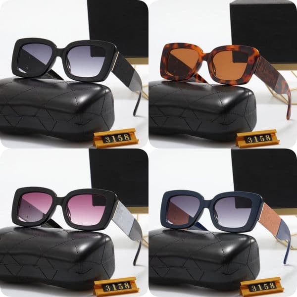 Luxury Designer Sunglasses For Women Men Fashion Sunglasses High definition lenses Textured mirror legs gafas de sol mujer Retro Full Frame Glasses With Box