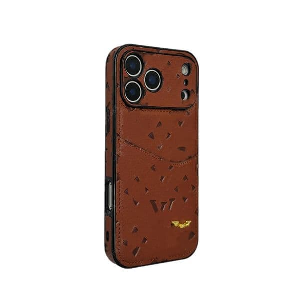Luxury Wallet Phone Case Designer iPhone Case for iPhone 17 Pro Max 16 Pro Max 15 14 13 12 15 Plus 16 Plus 17 air Case Card Holder Fashion Leather Embossed Top Quality Cover