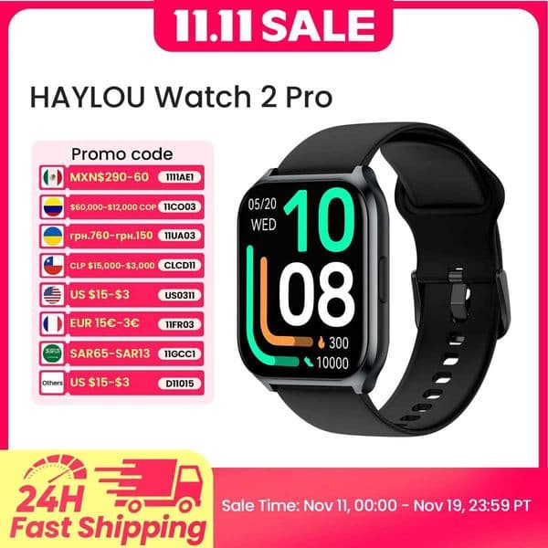 HAYLOU Watch 2 Pro Voice Calling Smart Watch Ultra 185 Screen 24H Health Monitor Phone Calls Smartwatch Men WomenM251117