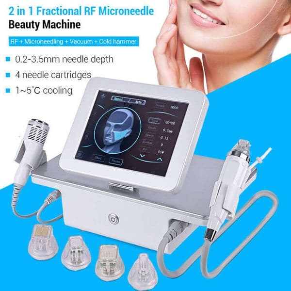 RF Microneedling Beauty Skin Rejuvenation Acne Wrinkle Remove Collagen Regeneration Cold Hammer Pore Shrinking Pain Alleviate Calm Skin Prevent Allergy
