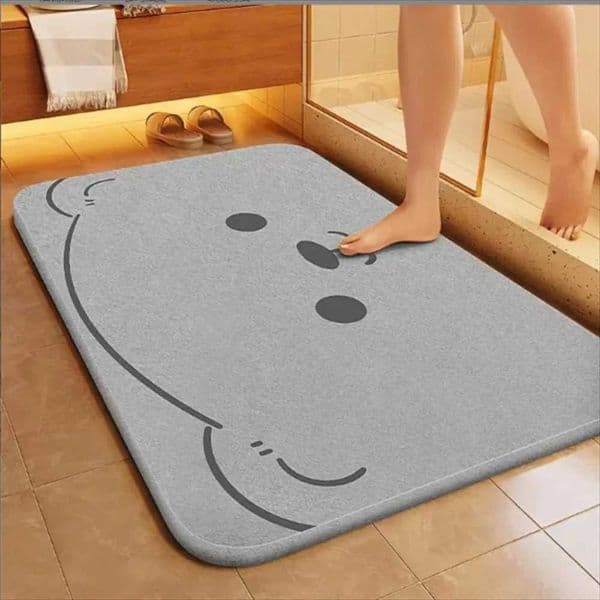 Luxury Soft diatomaceous earth bathroom instant absorbent floor mat anti slip quick drying bathroom door mat household carpet Y251117