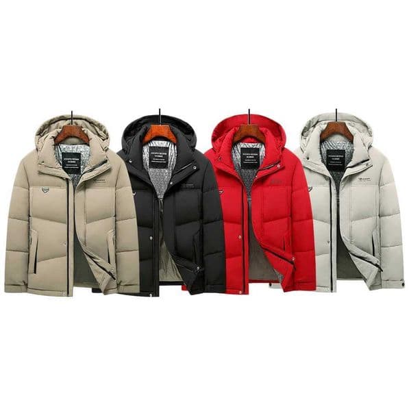 2025 New winter fashion cotton-padded jacket with hood thick coat warm winter casual coat graphene lining windproof coat Z251117
