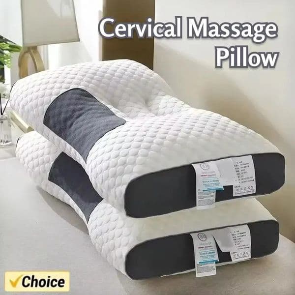 2024 Honeycomb massage pillow to protect cervical vertebra to help sleep home pillow core antibacterial and anti-mite 250409