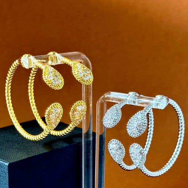 ADITA Designer earrings Water Drop B0UCHER0N gold plated with crystal womens drop earrings gold silver rose gold t0p quality crystal gift for girlfriend e009