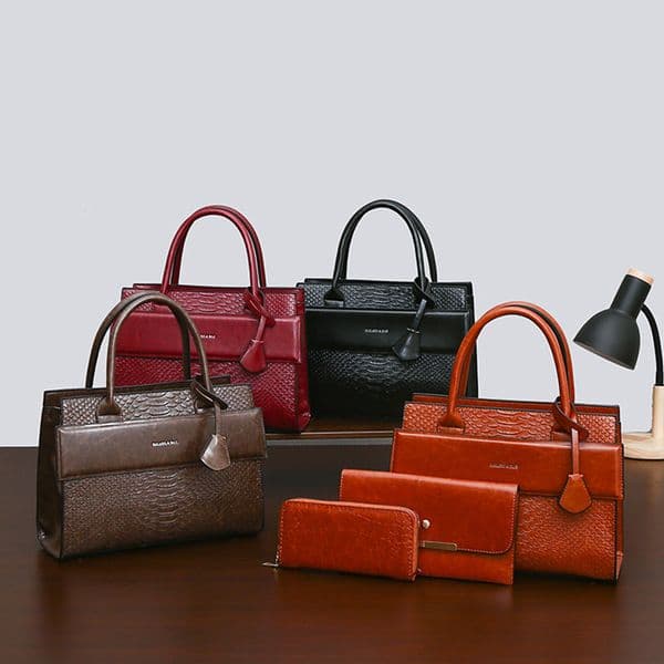 Fashion Handbag for Women New Large Capacity TLXT Shoulder Bag Diagonal Crossbody Bag Brown Retro Women's Bag Multi Piece Set Oil Leather Shoulde Bag