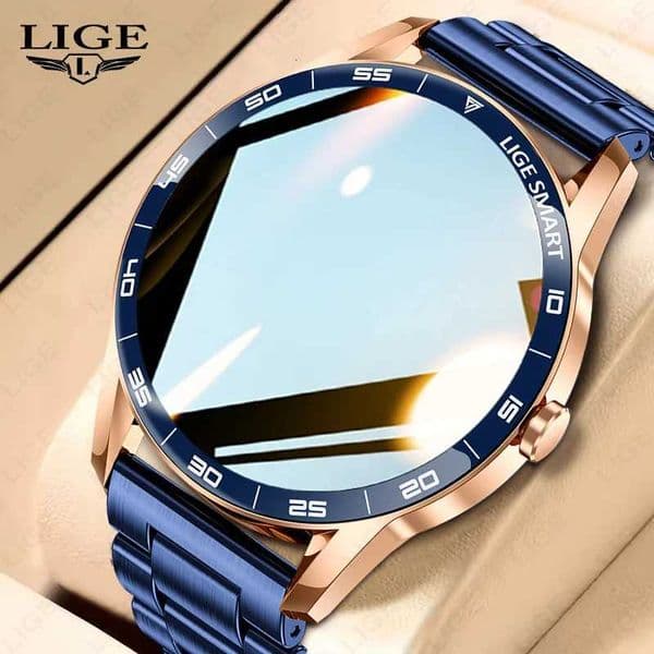 LIGE Men Smart Watch Make Answer Call 138 HD Color Display Heart Rate Health Fitness Tracking Women Smartwatch 2025M251117