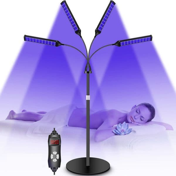 660nm 850nm Near Infrared Light Panel Red Light Lamp With Timer Face and Body Home Use Relief Pain Device with Adjustable Stand