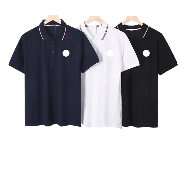 Summer Mens Polo t shirt Embroidery Mens Tees Designer Luxury t shirts Fashion Womens Letter Pure Cotton T-shirt Printing Black White S-3XL Casual Short sleeve