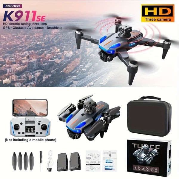 Professional Edition Drone Brushless Motor Quadcopter Equipped With Remote Control Dual Battery Long Endurance LED Light Intelligent Return
