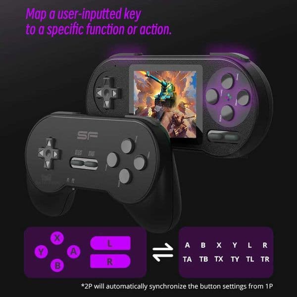 3 Inch Retro Game Console Comfortable Grip Mini Handheld Game Console Type-C Charging HD I Screen Birthday Gift for ChildrenW251118