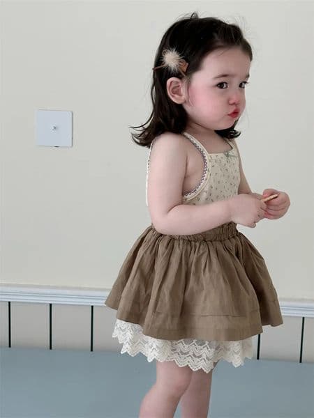 Summer Baby Girl Cute Lace Skirts Solid Versatile Infant Princess Skirts Cotton Toddler Clothes Girls Bubble Skirt 250418