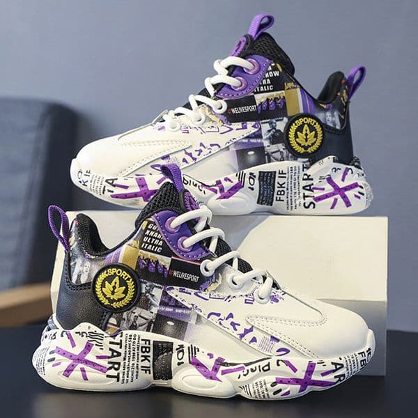 Children Sports Sneakers for Girls Kid Casual Shoes Walkfashion Boys Basketball Trainers Shoes Size 30 - 38 W0597