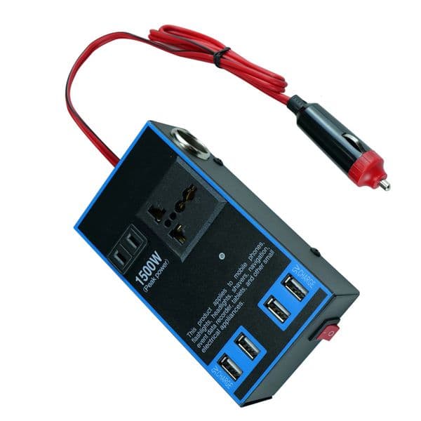 Automotive Inverter Car Power Inverter 12V 24V to 1500W Multifunctional Truck Home Outlet Power Converter Car Power Inverter 250417