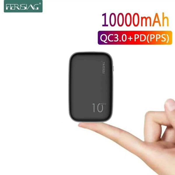 FERISING PD Power Bank 10000mAh Portable External Battery Charger USB Type C QC 40 30 10000 mah for Mi Powerbank banks H251118