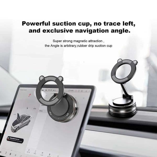 YZ Magnetic Car Mount Mobile Phone Holder Vacuum Adsorption 360 Rotation Super Strong Suction Bracket For iPhone 16-12 M251118