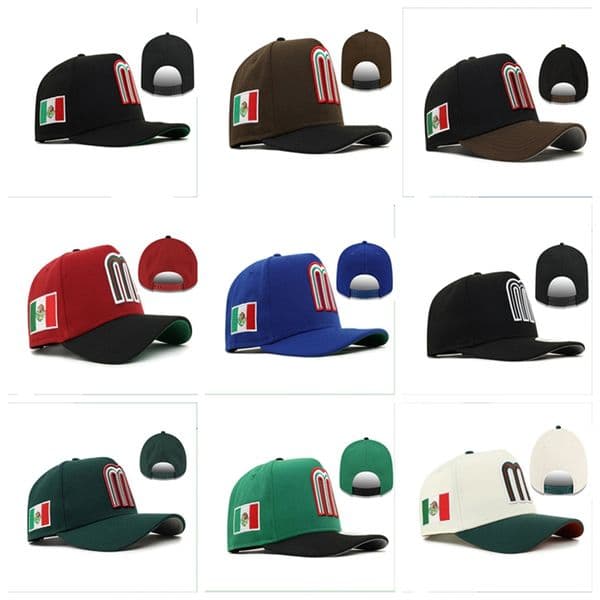 Designer Hat Brand Newest Mexico M Letter Snapback Baseball Caps Hip Hop Cotton Casquette Bone Gorras Hats For Men Women Golf Sports dandy hat Cap Free Ship