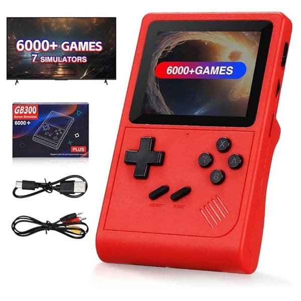 GB300 Portable Handheld Game Player 30 inch Screen TV Video Game Console AV Output Retro Game Console Built-in 8G 6000 GamesW251118