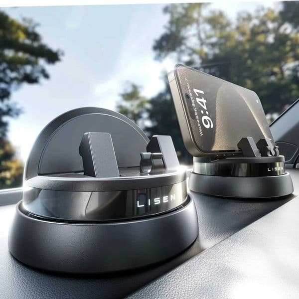 LISEN Car Phone Holder Mount Dashboard360 Rotatable Dashboard Cell Phone HolderMultifunctional Phone Mount for iPhone M251118
