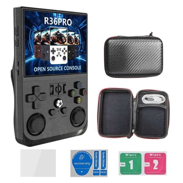 R36Pro Handheld Retro Game Console I Screen R36 Pro 64GB 128GB 4000mAh Dual Joystick Wi-Fi Arcade Nostalgic P Games ModelW251118