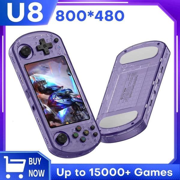 U8 Open Source Retro Handheld Video Game Console 64/128G 40 Inch I Screen Linux System Portable Pocket Video Landscape PlayerW251118