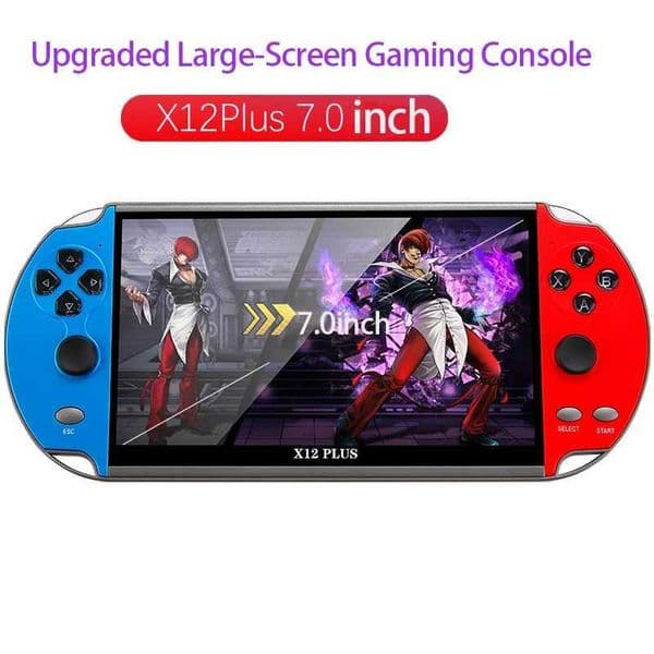 X12 Plus Portable Gaming Console 70-inch HD screen Portable Audio-Video Player Classic Games Over 10000 Free Built--in GamW251118