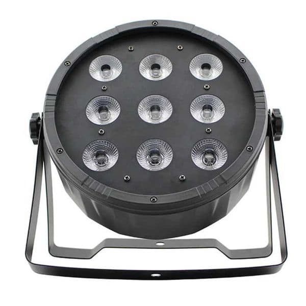 LED Flat Panel PAR Light 9x10W RGBWA 4IN1LED Washing Light Disco Party Club Bar DMX512 LED Effect KTV Club Bar Lighting Stage Performance Z250417